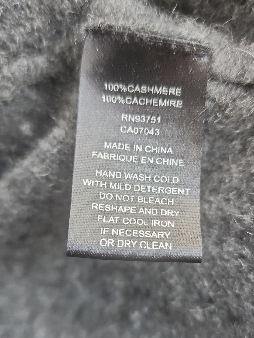 Lusso Dark Grey Open-Front Cashmere Cardigan - Picture 4 of 7